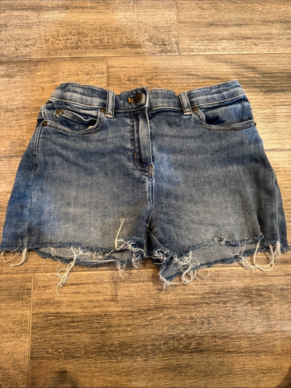 Crewcuts Frayed Light Blue Denim Cutoff Shorts
